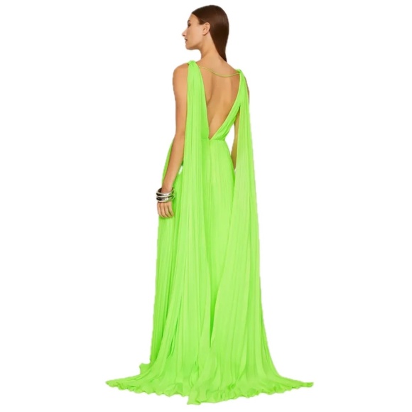 Monique Lhuillier Vibrant Green Maxi Dress - Picture 2 of 7